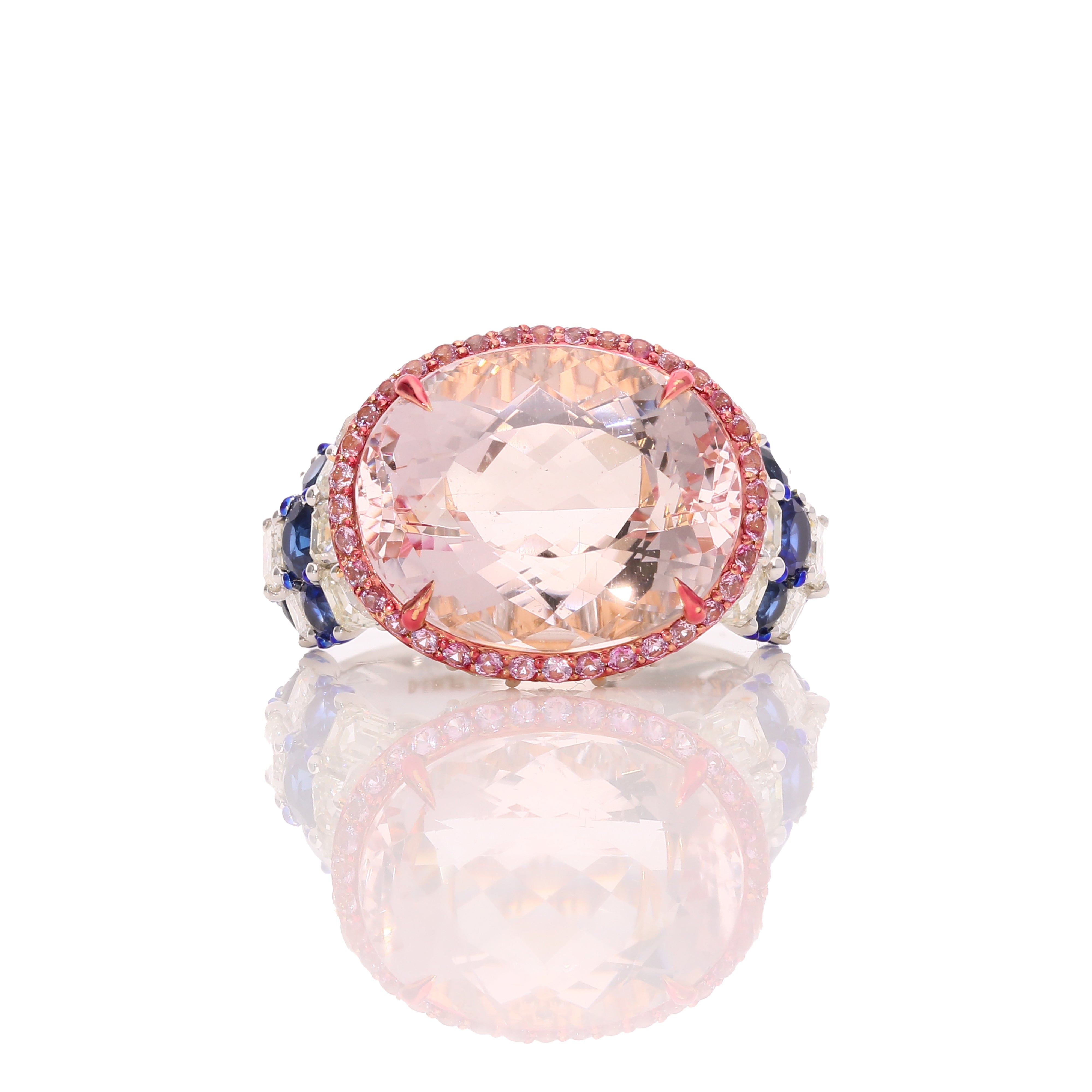 Pink Aurora Diamond Ring