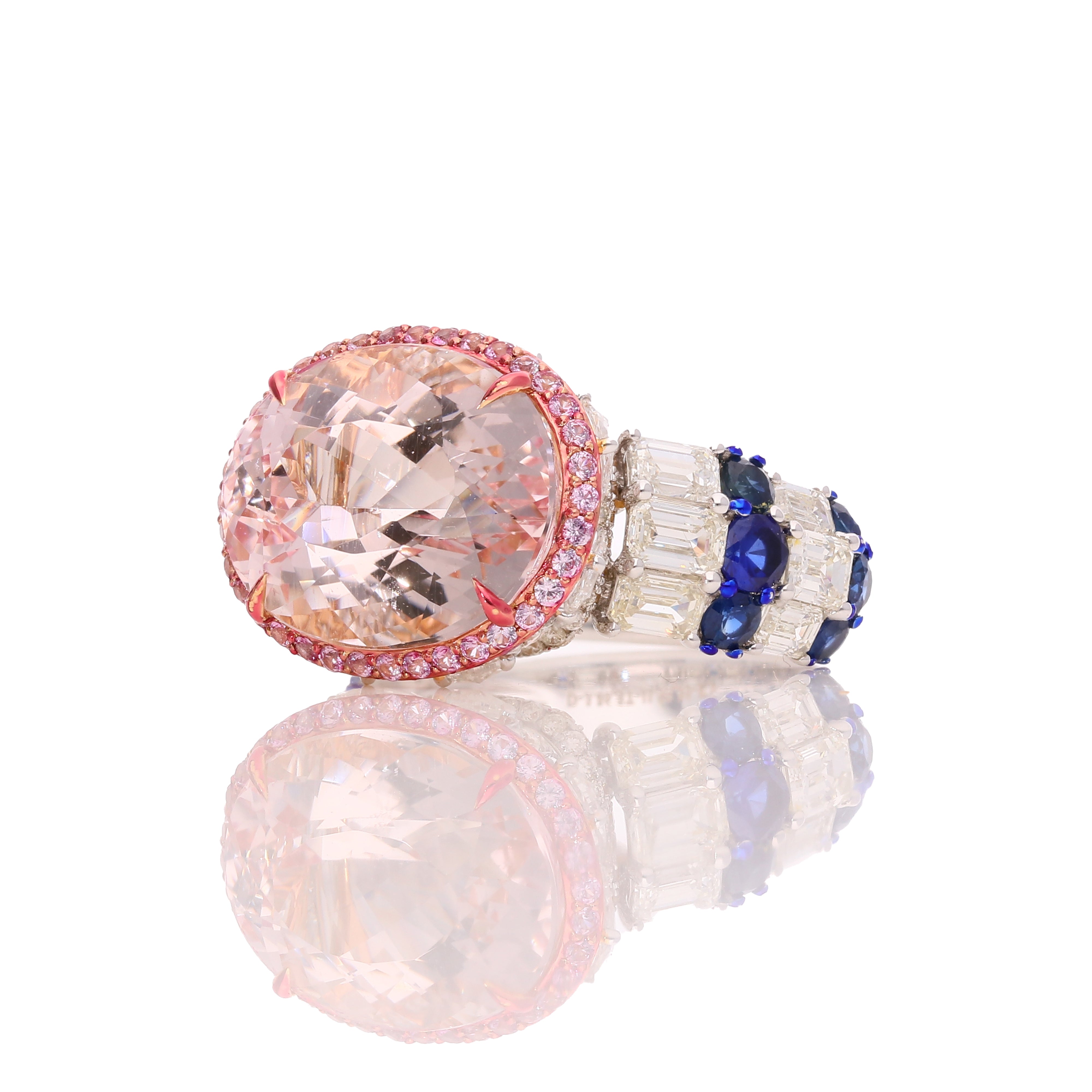 Pink Aurora Diamond Ring