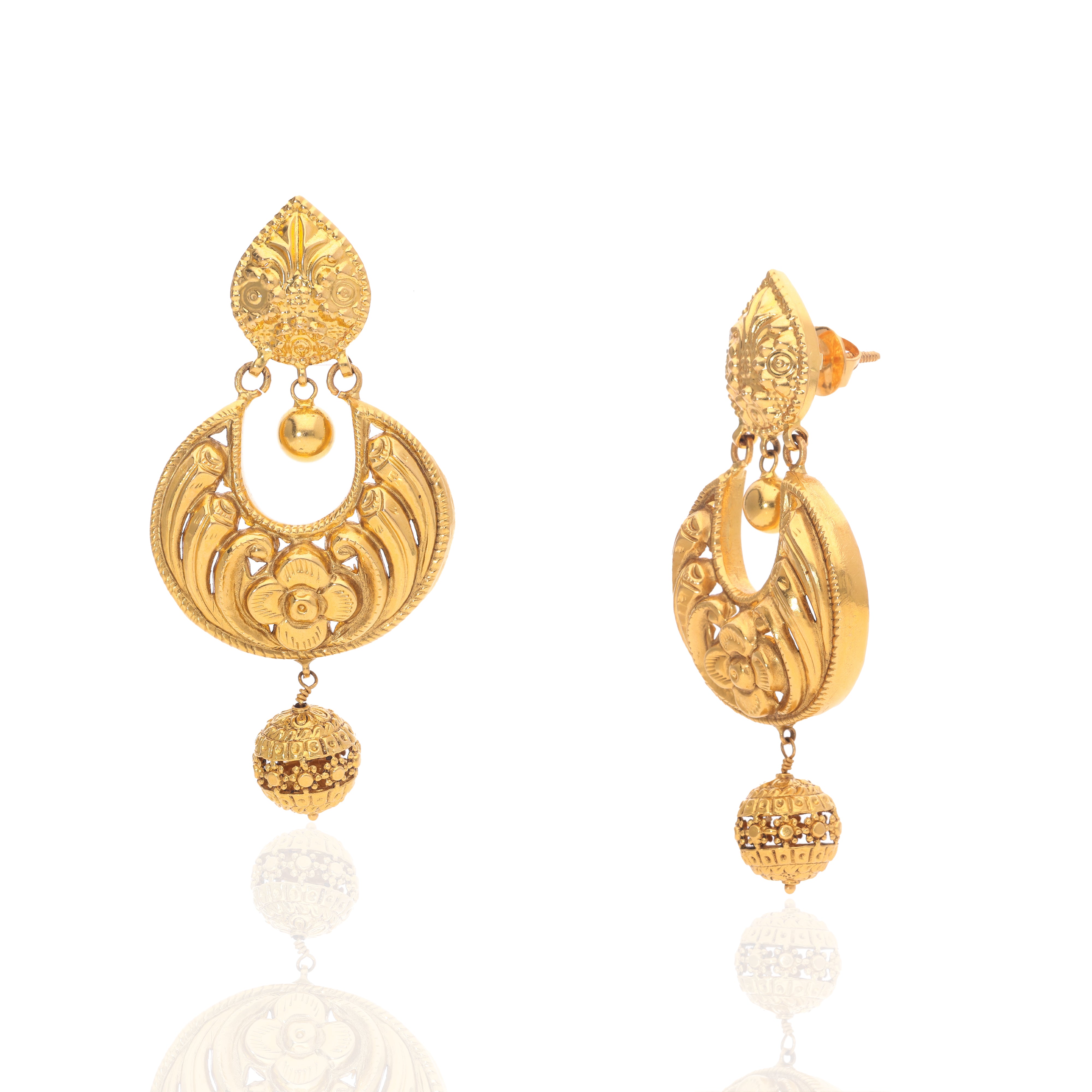 Chandrika Gold Earrings