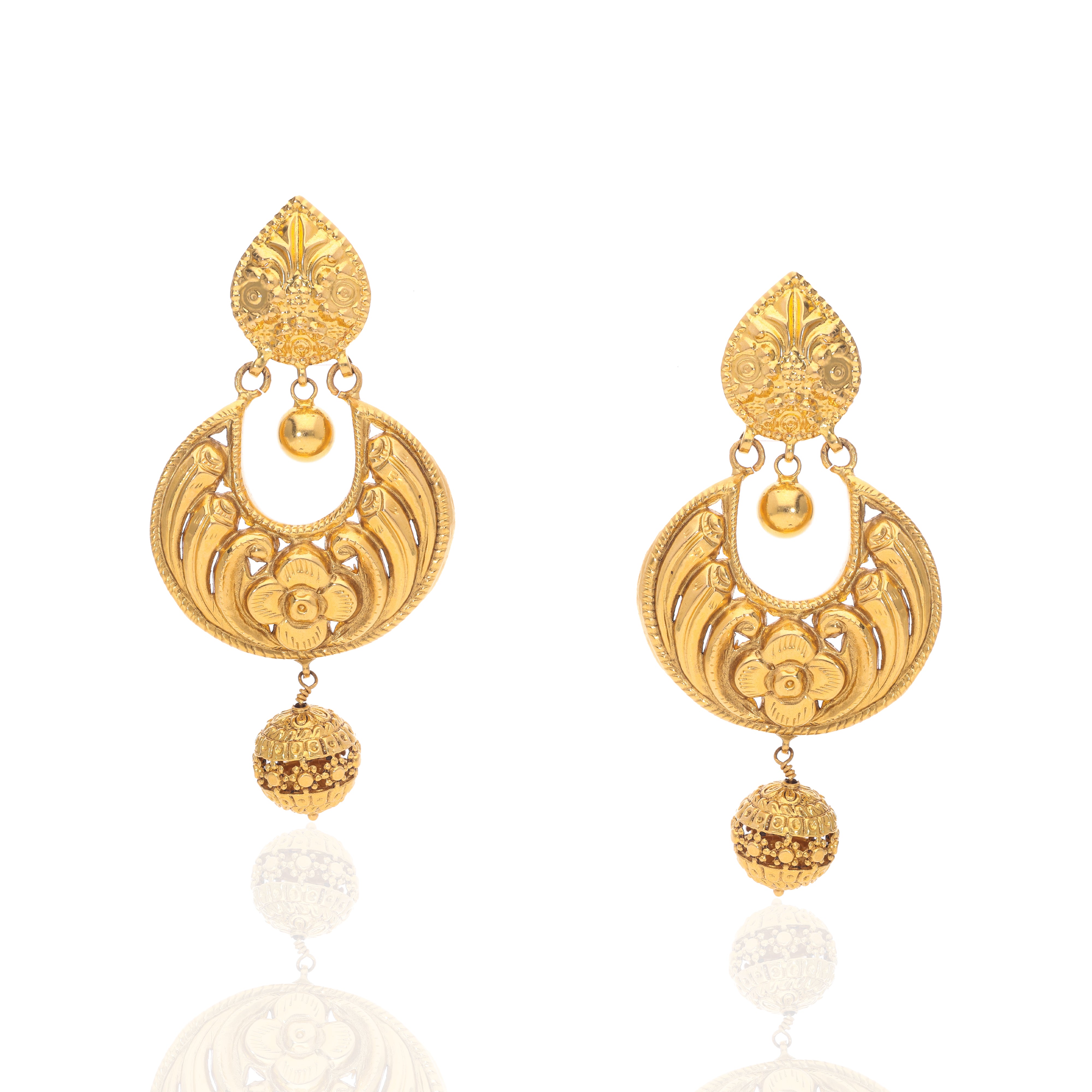 Chandrika Gold Earrings