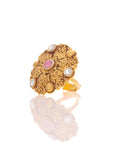 Pink Crown Gold Ring