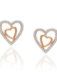 TwinHearts Glow Diamond Studs