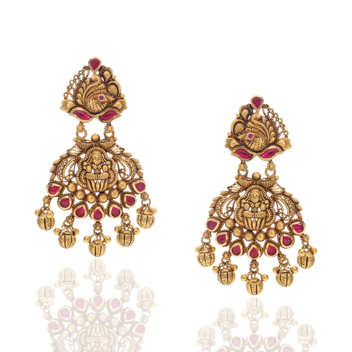 Sharda Temple Gold Set