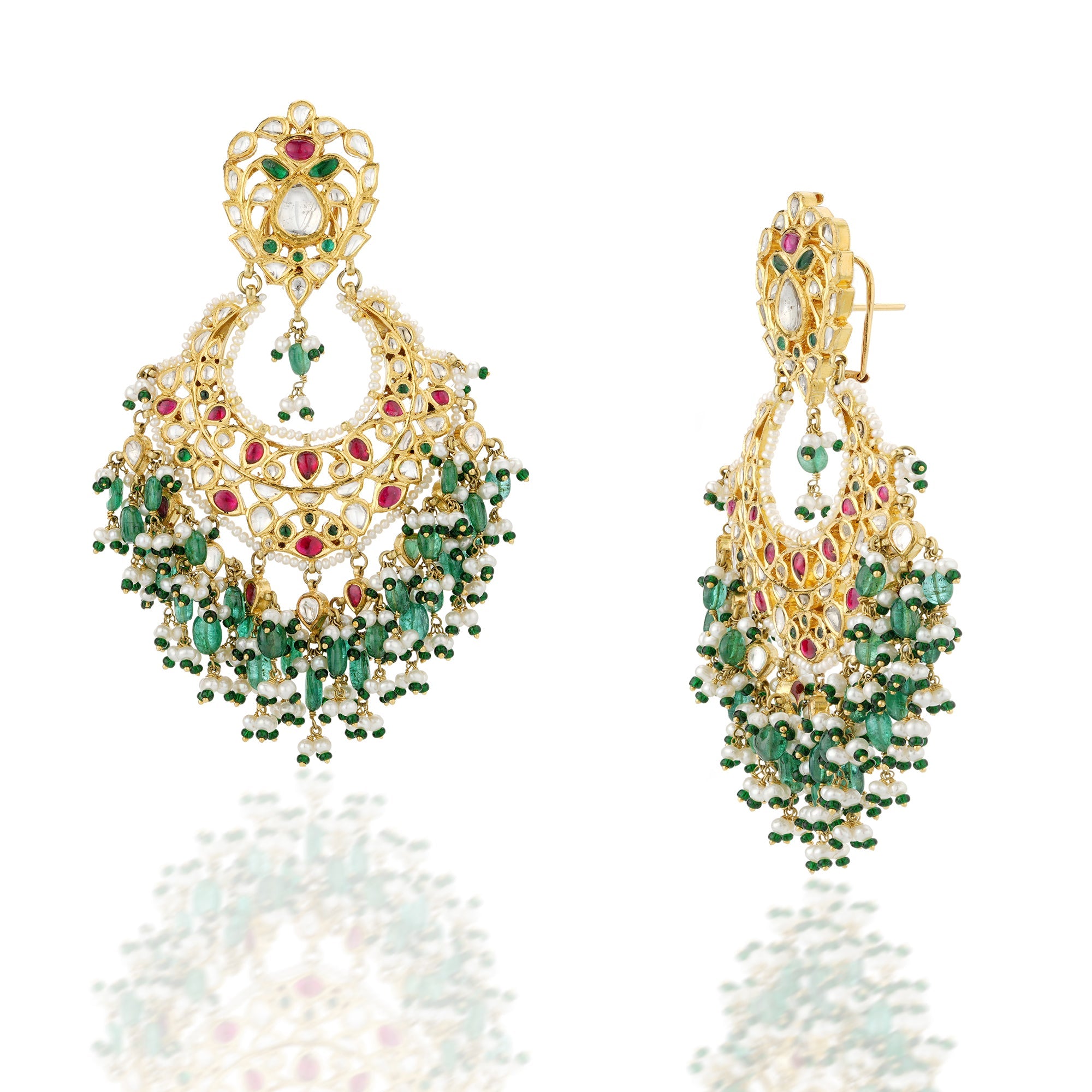 Kundan Earrings Gold
