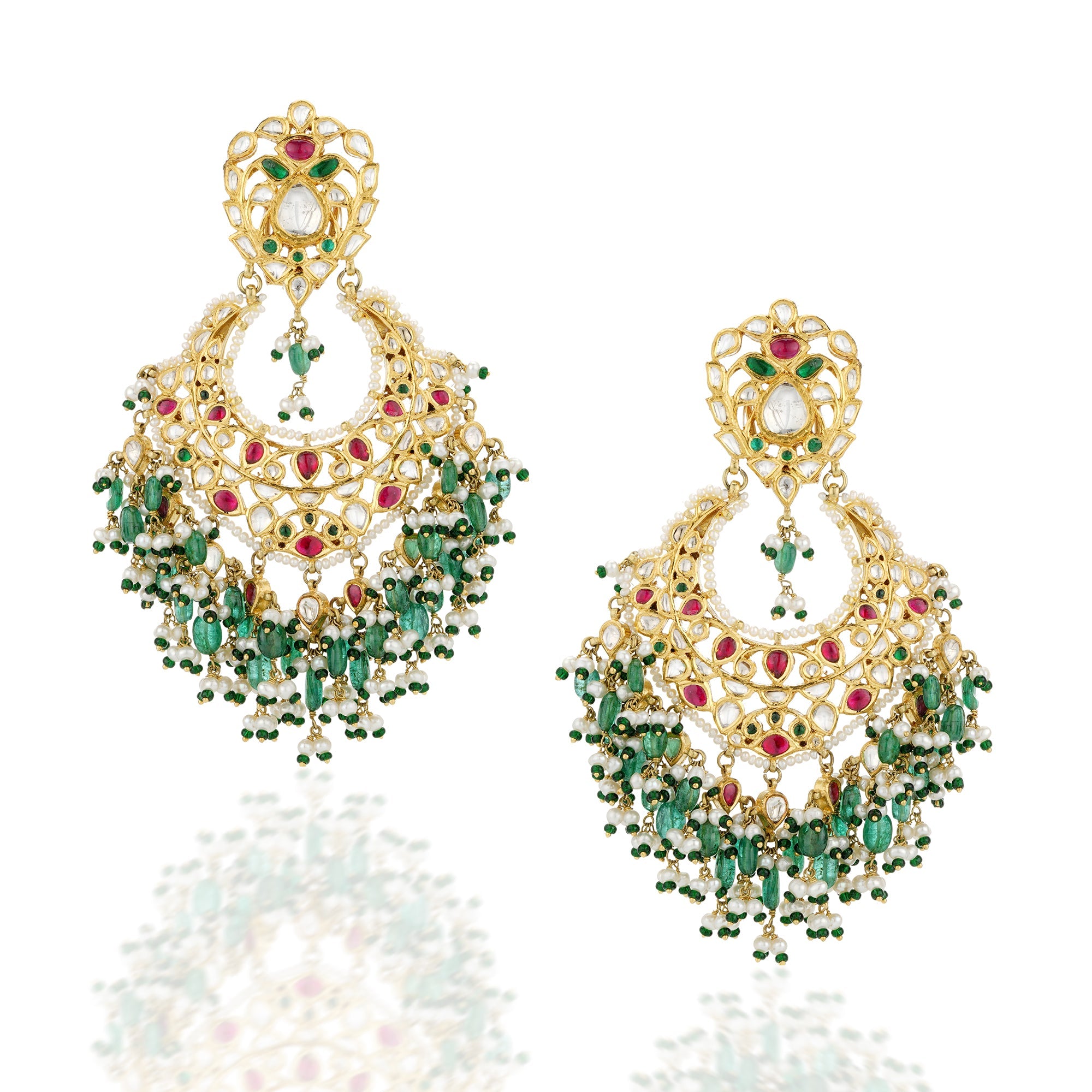 Kundan Earrings Gold
